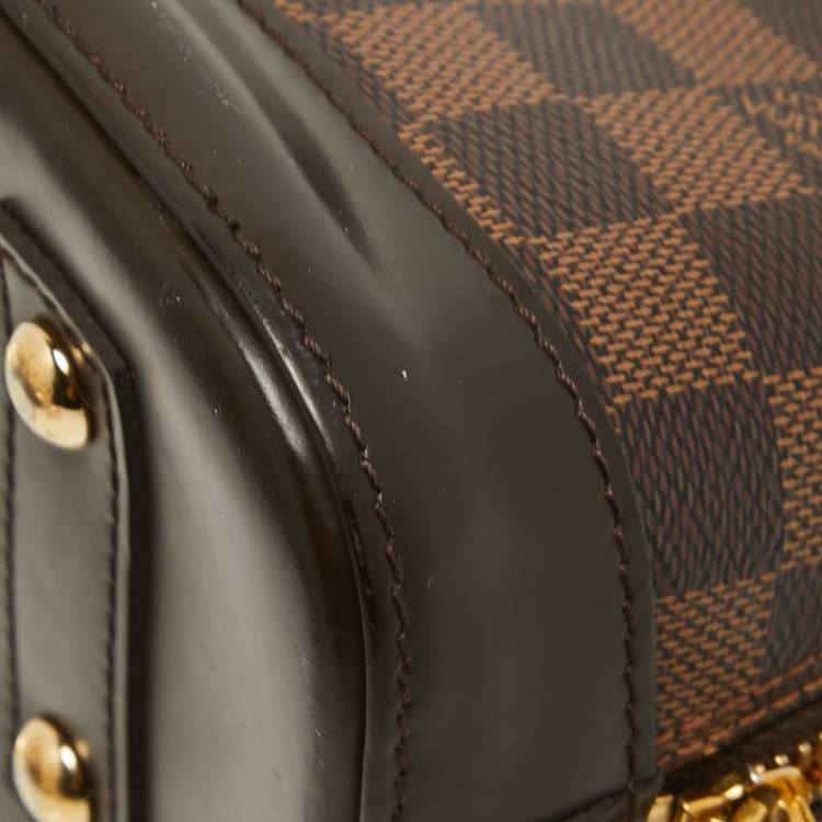 Pre Owned Louis Vuitton Damier Ebene Canvas Alma BB Bag