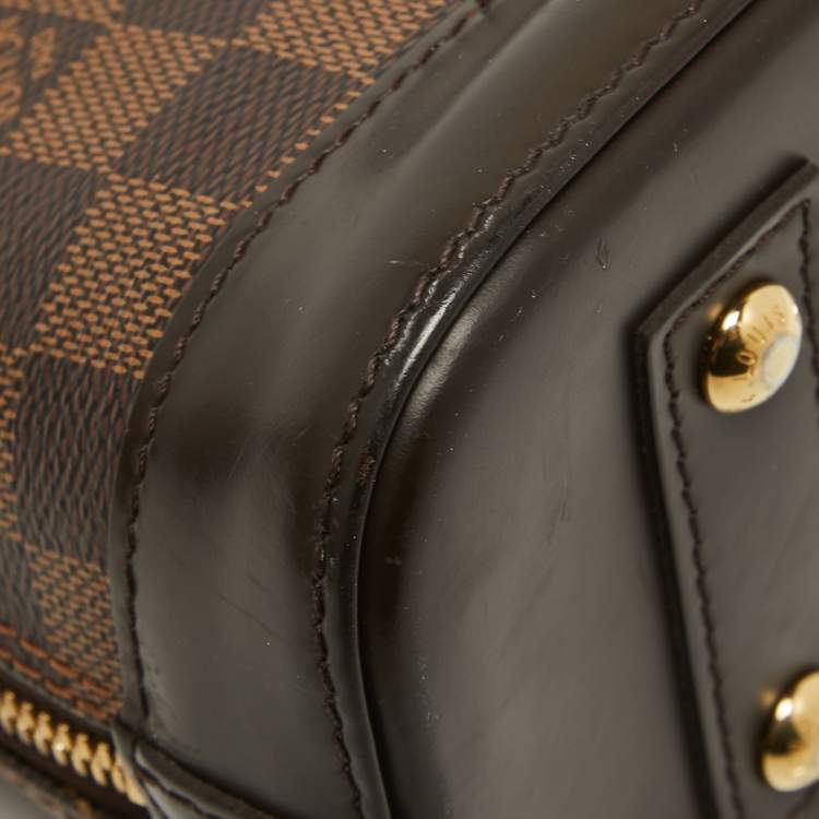 Pre Owned Louis Vuitton Damier Ebene Canvas Alma BB Bag