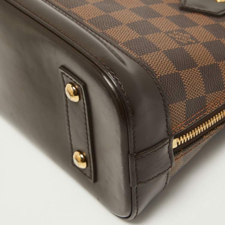 Pre Owned Louis Vuitton Damier Ebene Canvas Alma BB Bag