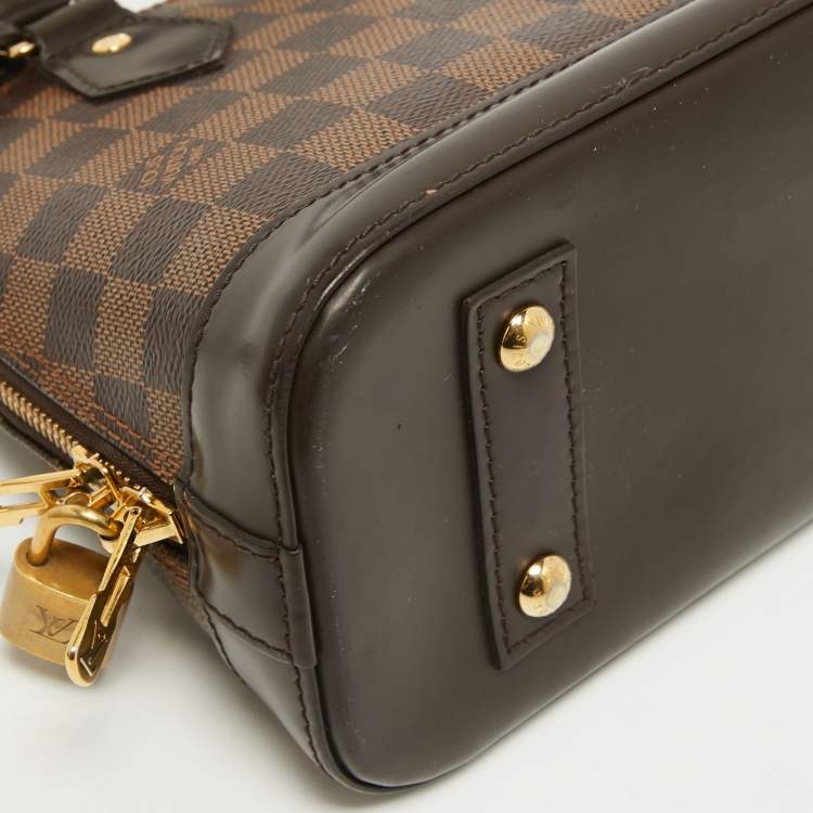 Pre Owned Louis Vuitton Damier Ebene Canvas Alma BB Bag