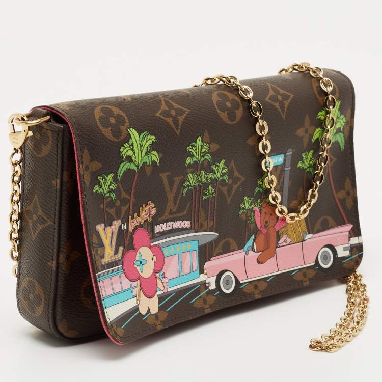 Pre Owned Louis Vuitton Monogram Canvas Limited Edition Vivienne Felicie Pochette Bag