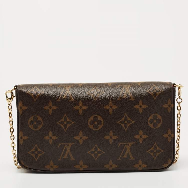 Pre Owned Louis Vuitton Monogram Canvas Limited Edition Vivienne Felicie Pochette Bag