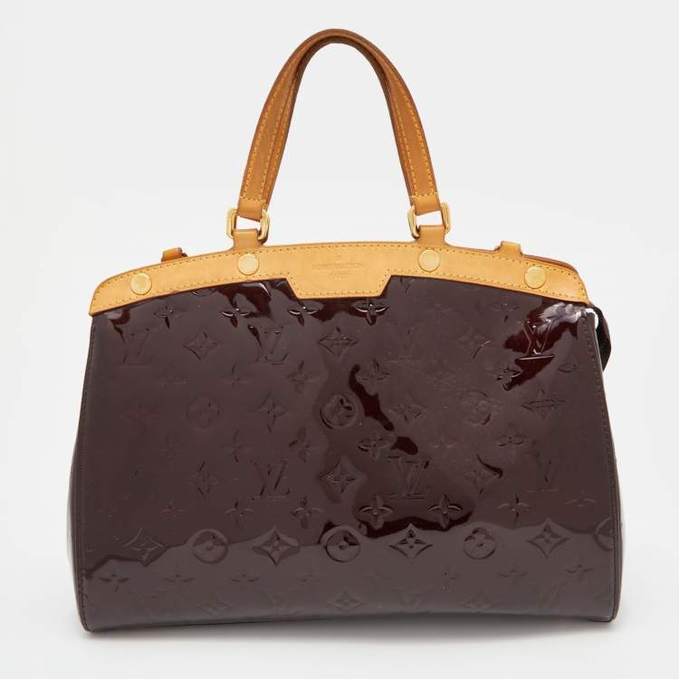 Louis Vuitton Amarante Monogram Vernis Brea MM Bag GHW