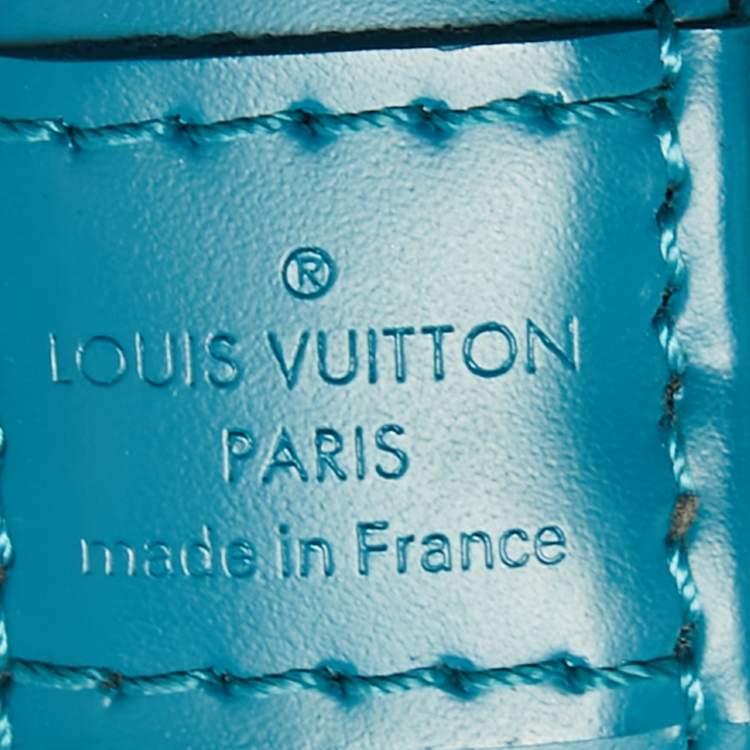 Pre Owned Louis Vuitton Teal Epi Leather Alma BB Bag