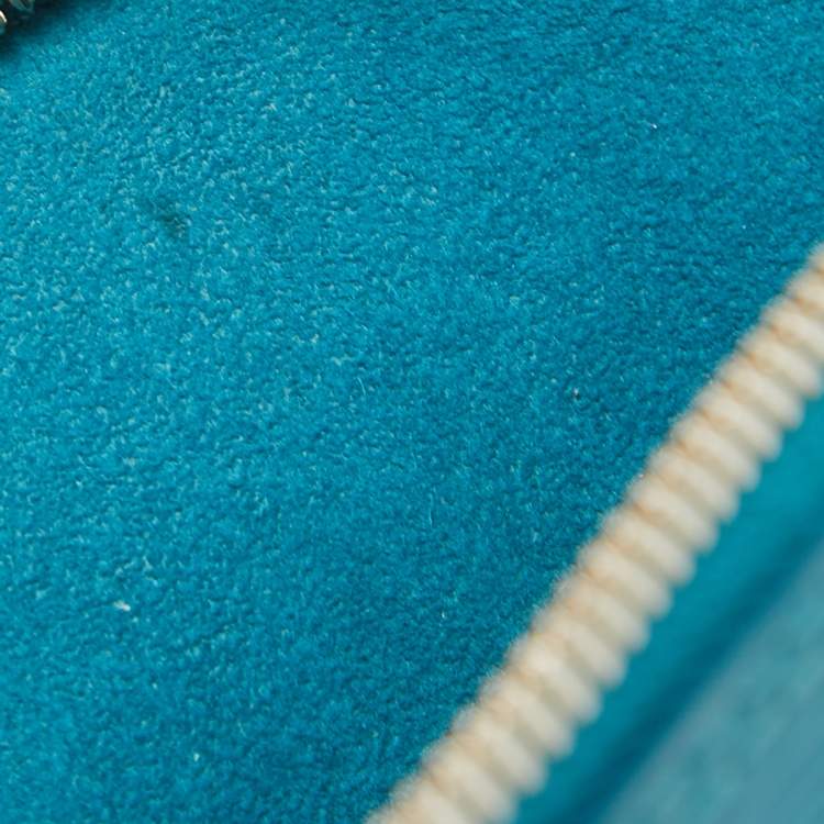 Pre Owned Louis Vuitton Teal Epi Leather Alma BB Bag