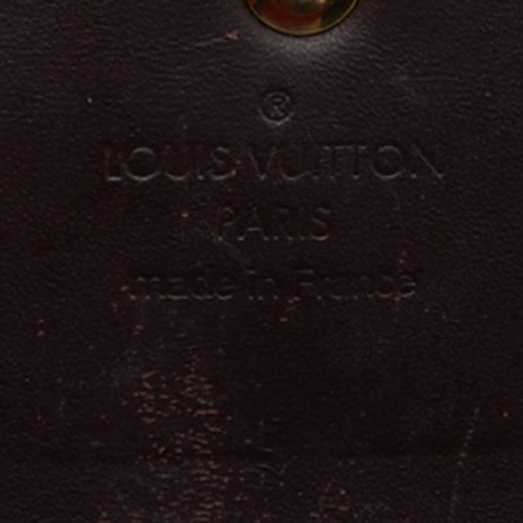 Pre Owned Louis Vuitton Amarante Monogram Vernis Jeanne Wallet
