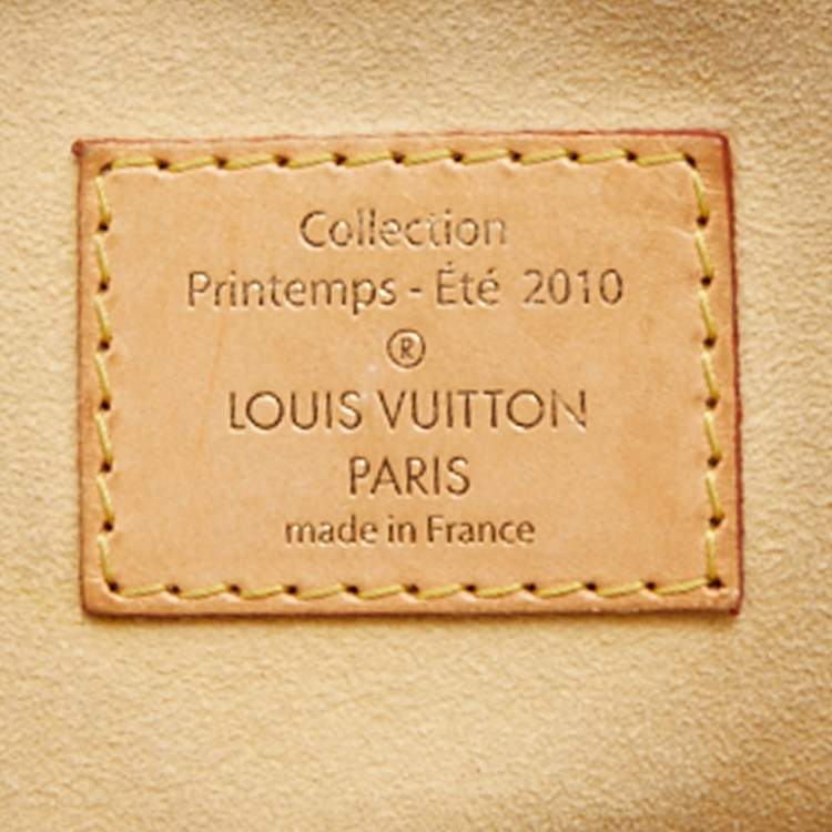 Pre Owned Louis Vuitton Argent Monogram Canvas and Leather Limited Edition Eden Speedy 30 Bag
