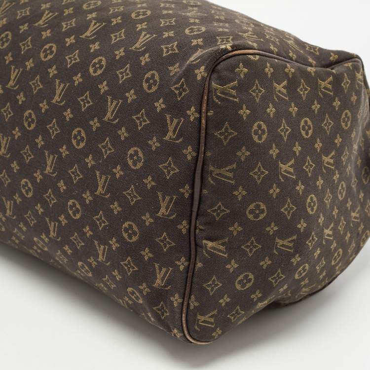 Pre Owned Louis Vuitton Monogram Canvas Mini Lin Speedy 30 Bag
