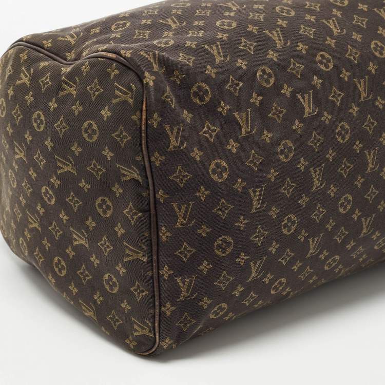 Pre Owned Louis Vuitton Monogram Canvas Mini Lin Speedy 30 Bag