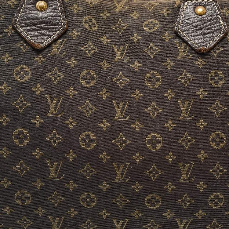 Pre Owned Louis Vuitton Monogram Canvas Mini Lin Speedy 30 Bag
