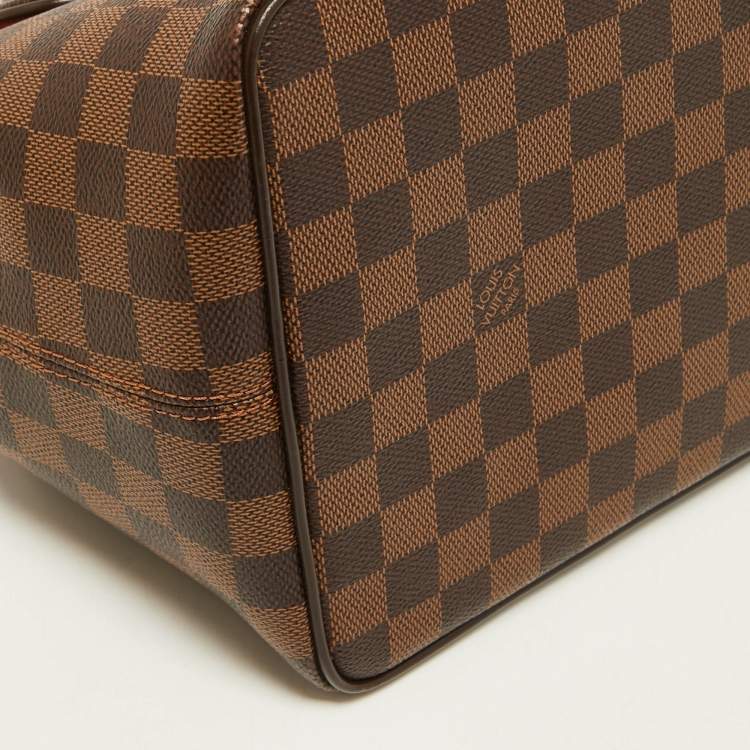 Pre Owned Louis Vuitton Damier Ebene Canvas Bergamo MM Bag