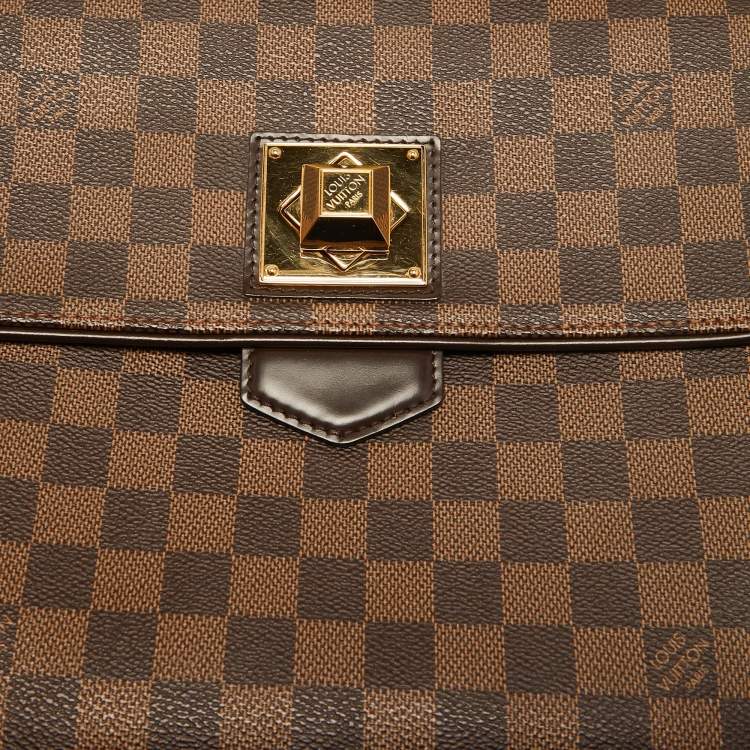 Pre Owned Louis Vuitton Damier Ebene Canvas Bergamo MM Bag