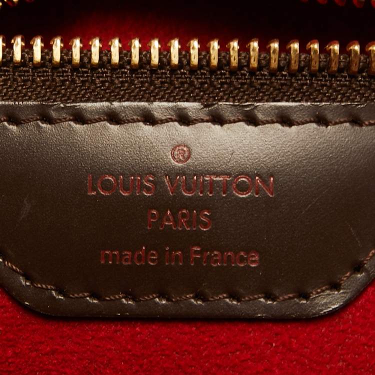 Pre Owned Louis Vuitton Damier Ebene Canvas Bergamo MM Bag