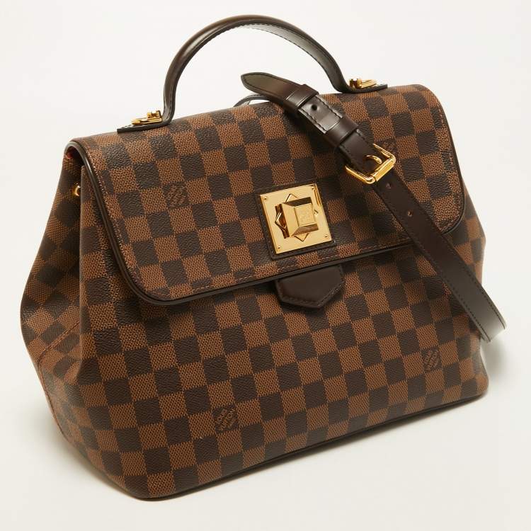 Pre Owned Louis Vuitton Damier Ebene Canvas Bergamo MM Bag