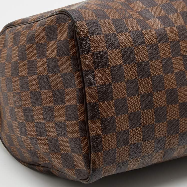 Pre Owned Louis Vuitton Damier Ebene Canvas Speedy 30 Bag
