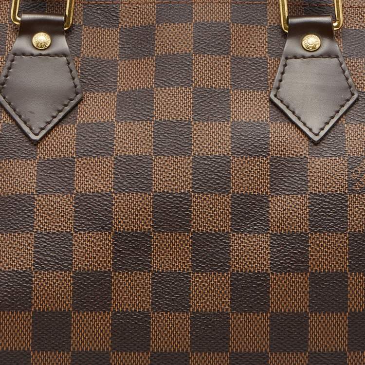 Pre Owned Louis Vuitton Damier Ebene Canvas Speedy 30 Bag