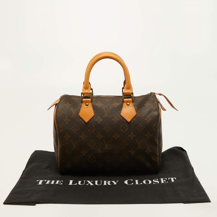 Pre Owned Louis Vuitton Monogram Canvas Speedy 25 Bag