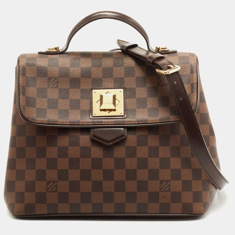 Pre Owned Louis Vuitton Damier Ebene Canvas Bergamo MM Bag