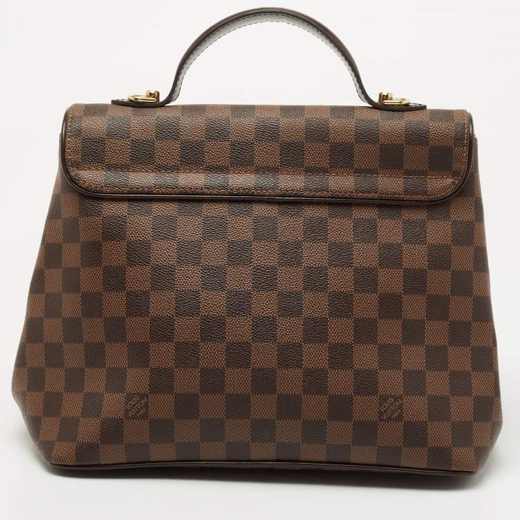 Pre Owned Louis Vuitton Damier Ebene Canvas Bergamo MM Bag