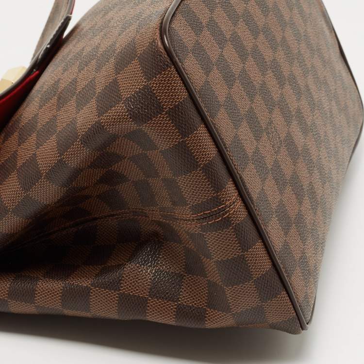 Pre Owned Louis Vuitton Damier Ebene Canvas Bergamo MM Bag