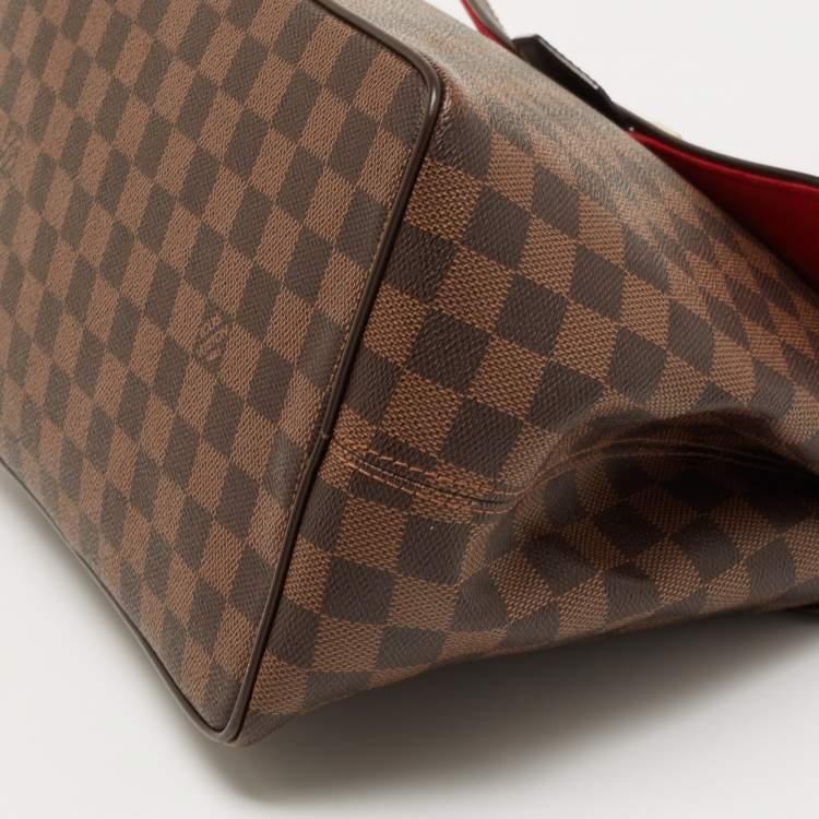 Pre Owned Louis Vuitton Damier Ebene Canvas Bergamo MM Bag