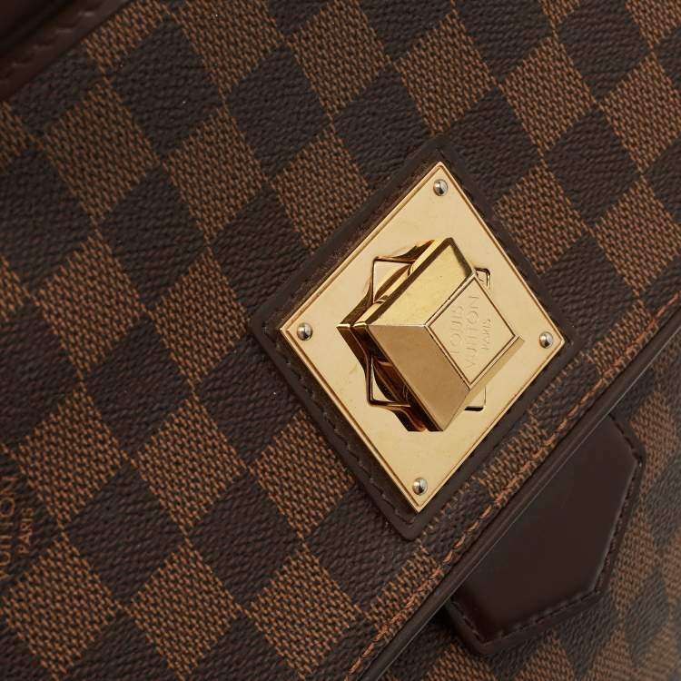 Pre Owned Louis Vuitton Damier Ebene Canvas Bergamo MM Bag