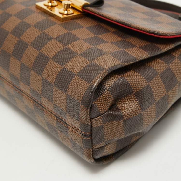 Pre Owned Louis Vuitton Damier Ebene Canvas Croisette Bag