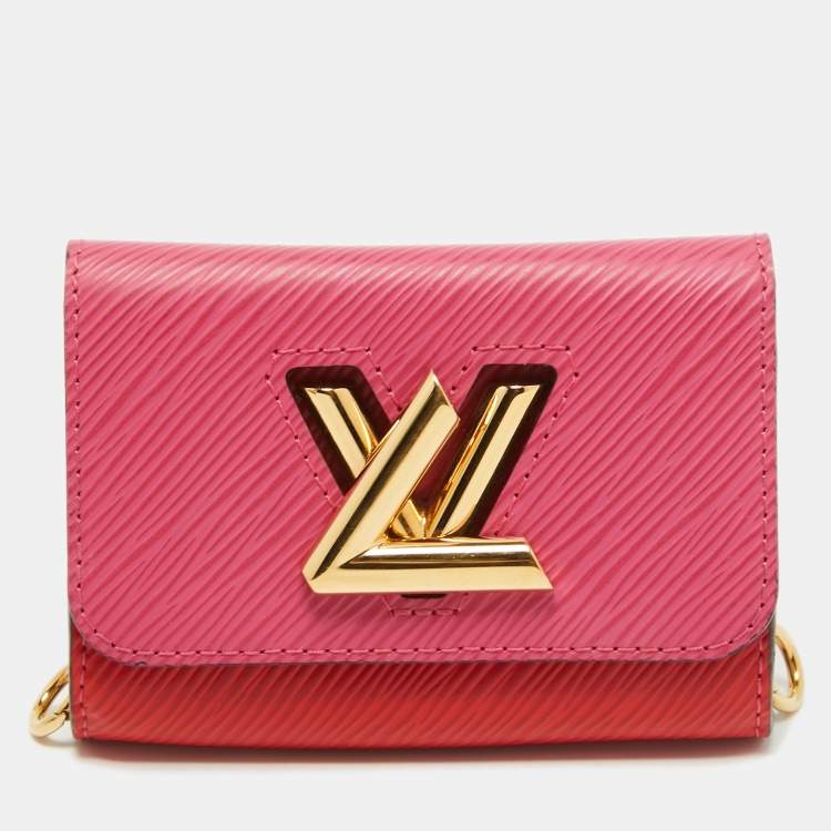 Louis Vuitton, Bags, Louis Vuitton Twist Chain Wallet Epi Pink