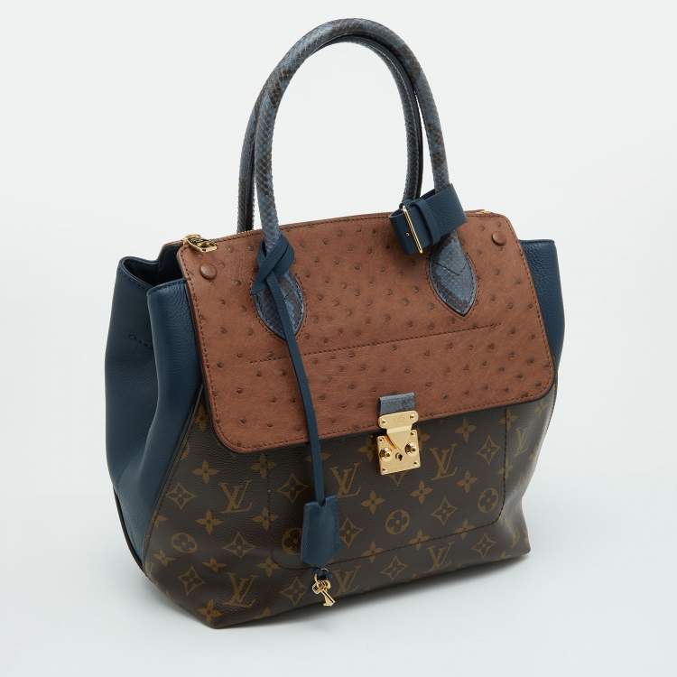 Pre Owned Louis Vuitton Exotique Monogram Limited Edition Majestueux MM Bag