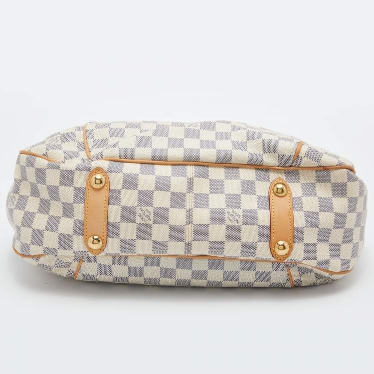 Pre Owned Louis Vuitton Damier Azur Canvas Galliera PM Bag