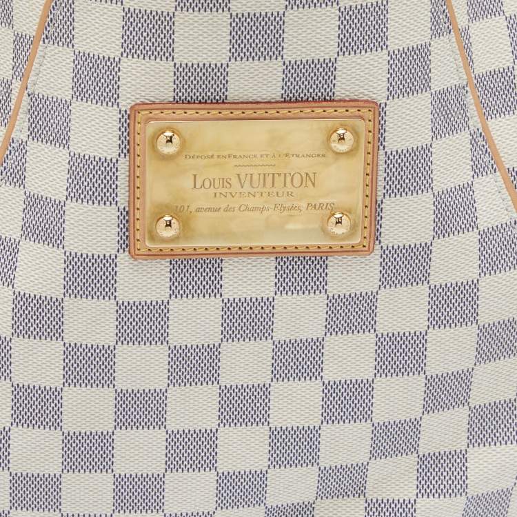 Pre Owned Louis Vuitton Damier Azur Canvas Galliera PM Bag