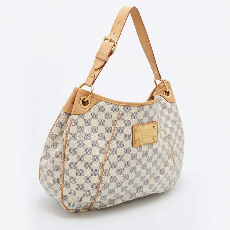 Pre Owned Louis Vuitton Damier Azur Canvas Galliera PM Bag