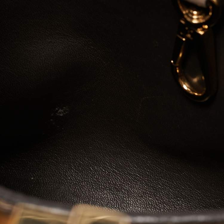 Pre Owned Louis Vuitton Beige Taurillon Leather Capucines BB Bag