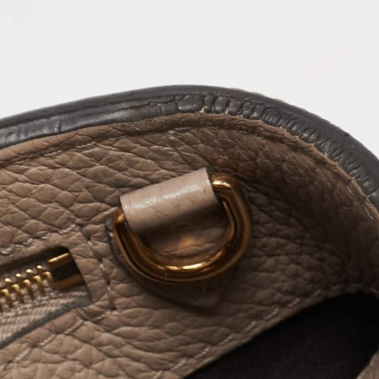 Pre Owned Louis Vuitton Beige Taurillon Leather Capucines BB Bag