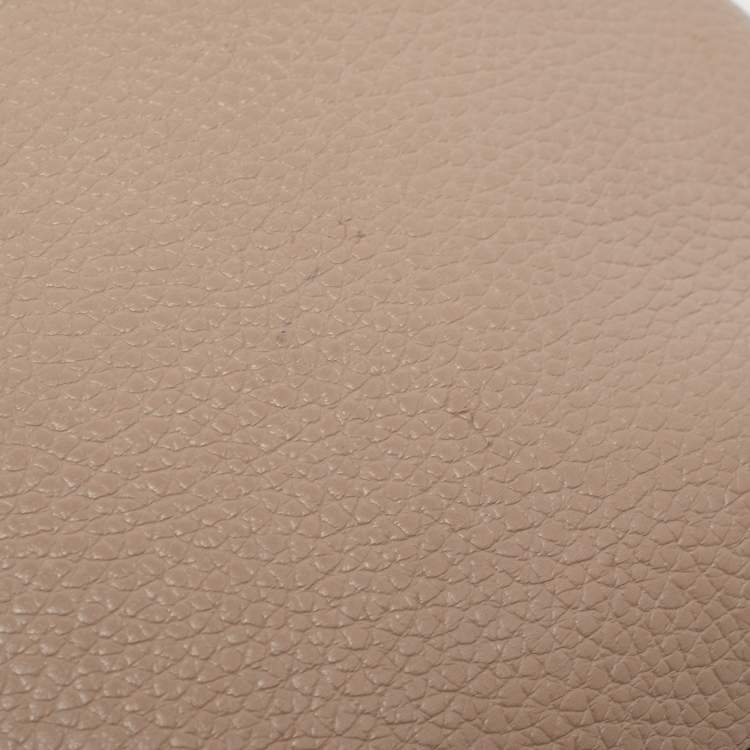 Pre Owned Louis Vuitton Beige Taurillon Leather Capucines BB Bag