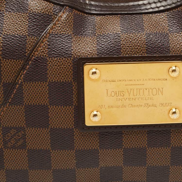 Pre Owned Louis Vuitton Damier Ebene Canvas Thames PM Bag