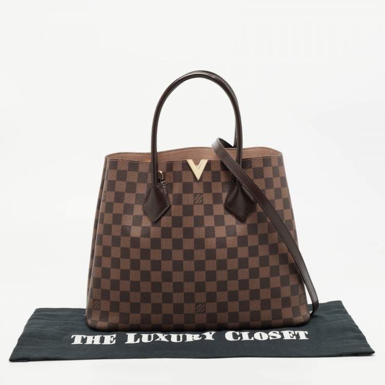 Pre Owned Louis Vuitton Damier Ebene Canvas Kensington V Bag