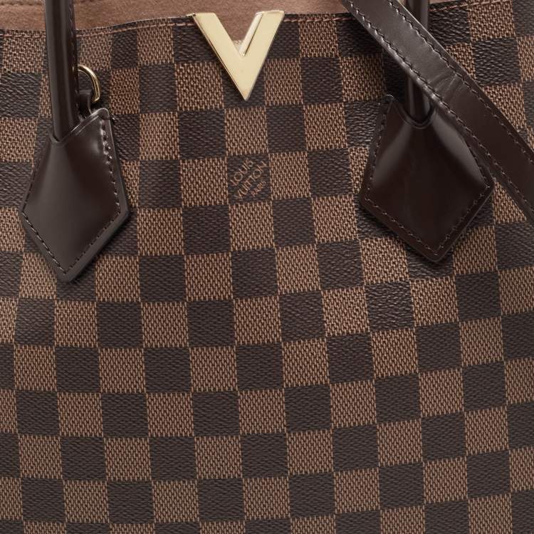 Pre Owned Louis Vuitton Damier Ebene Canvas Kensington V Bag