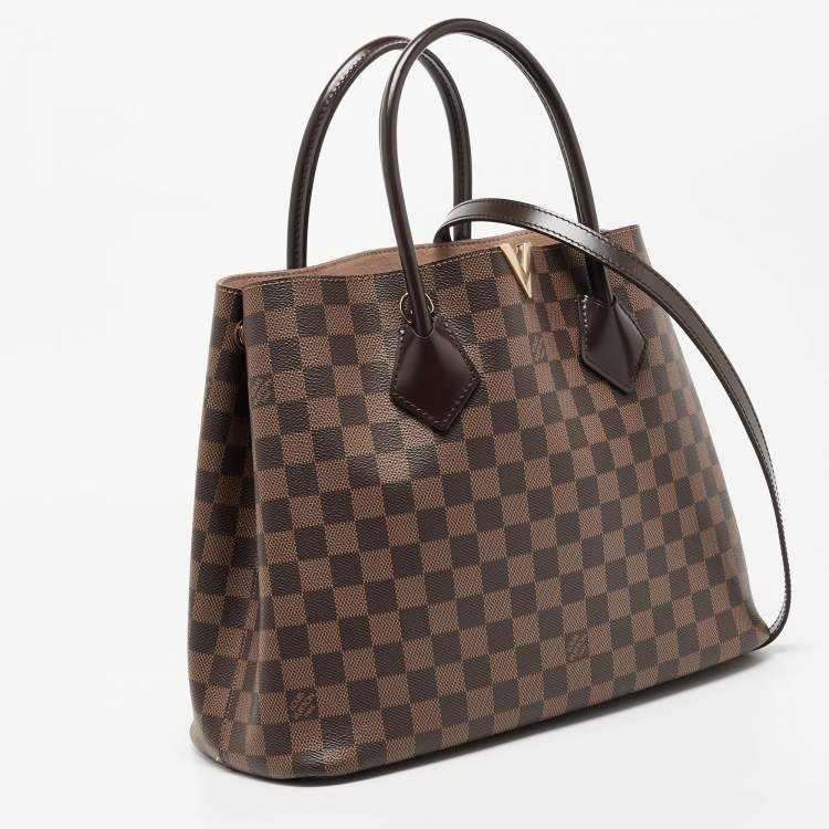 Pre Owned Louis Vuitton Damier Ebene Canvas Kensington V Bag