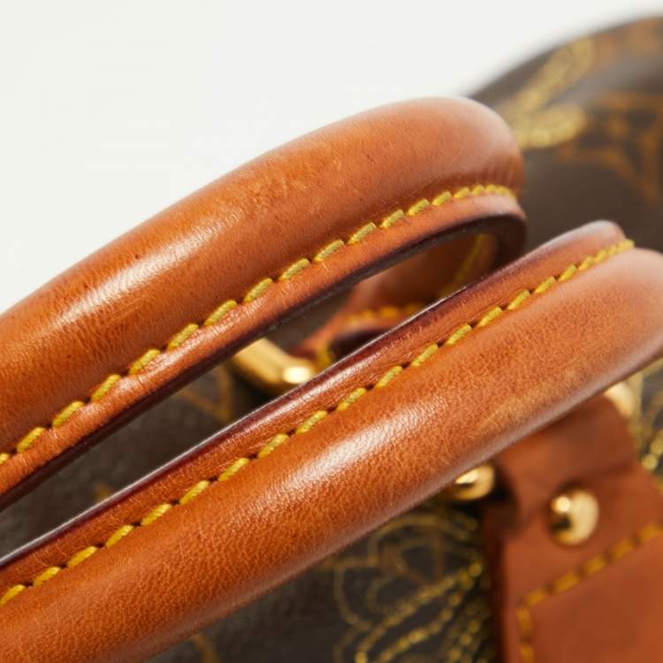 Pre Owned Louis Vuitton Monogram Canvas and Leather Limited Edition Dentelle Speedy 30 Bag