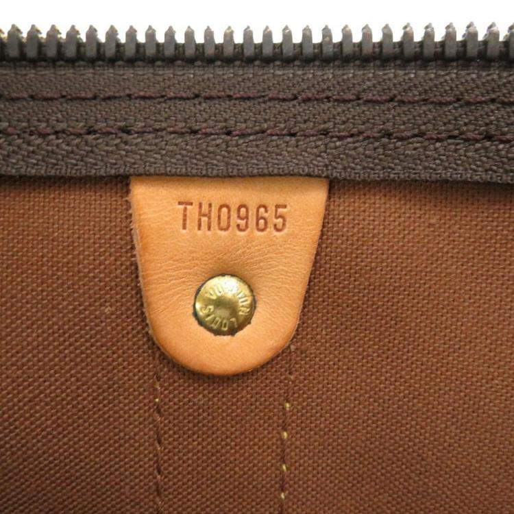 Pre Owned Louis Vuitton Monogram Keepall Bandouliere 45 Boston Bag