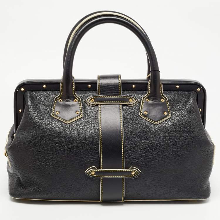 Pre Owned Louis Vuitton Black Suhali Leather L'Ingenieux PM Bag