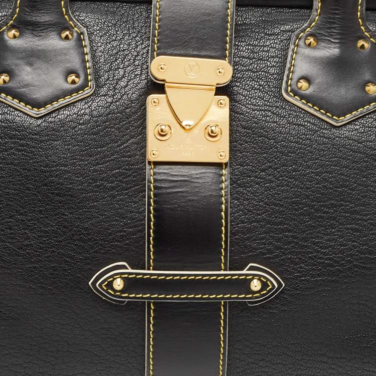 Pre Owned Louis Vuitton Black Suhali Leather L'Ingenieux PM Bag