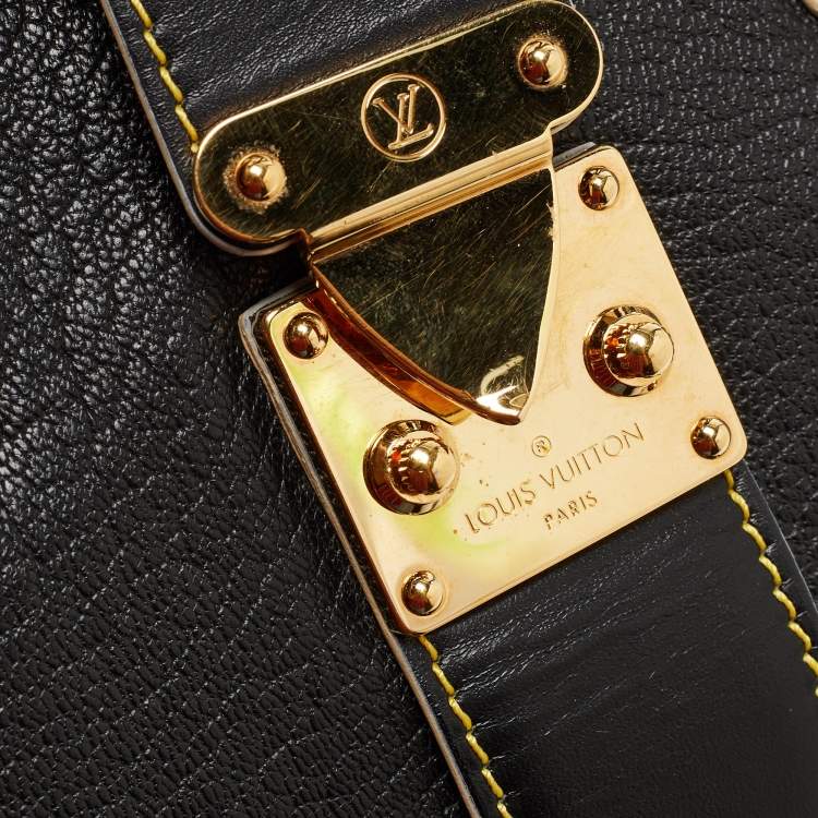Pre Owned Louis Vuitton Black Suhali Leather L'Ingenieux PM Bag
