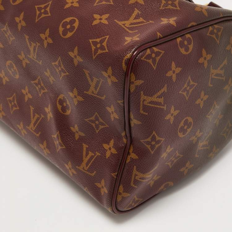 Pre Owned Louis Vuitton Bordeaux Monogram Canvas Mirage Speedy 30 Bag 