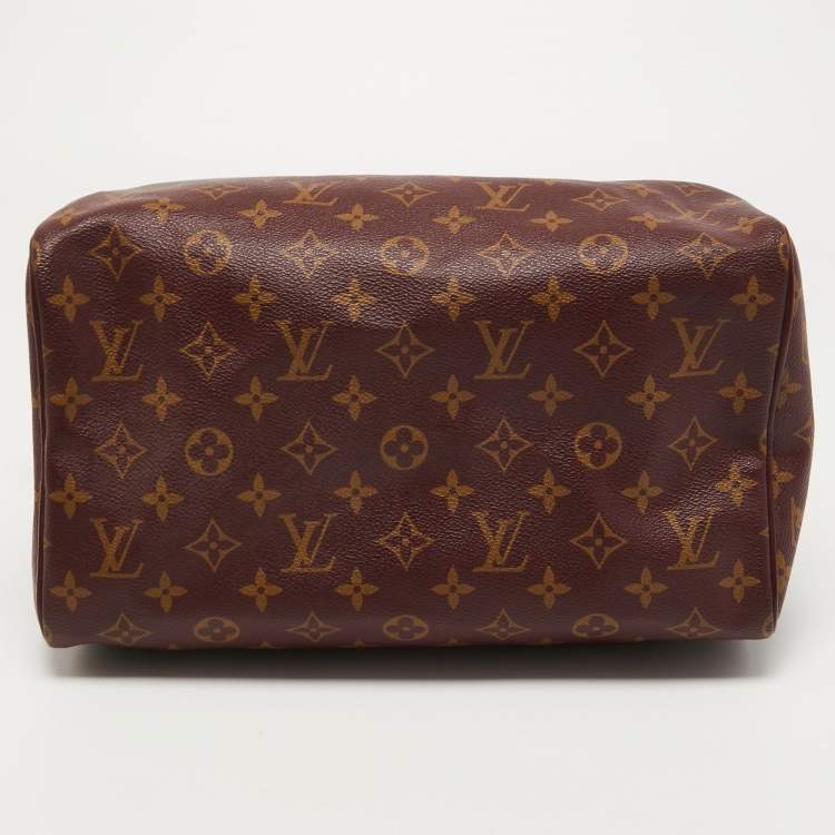 Pre Owned Louis Vuitton Bordeaux Monogram Canvas Mirage Speedy 30 Bag 