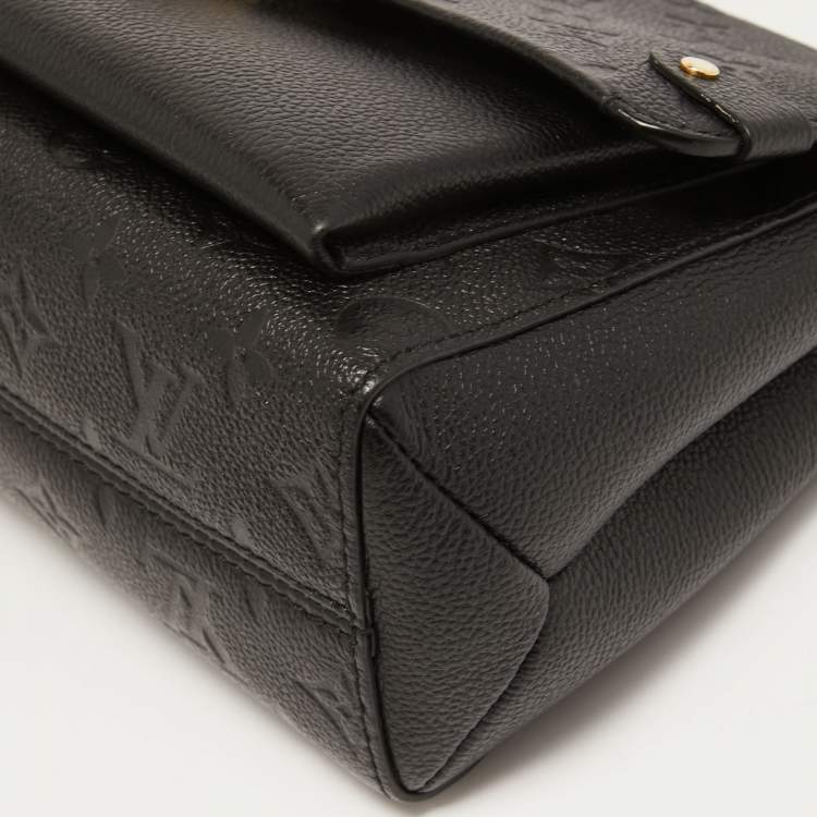 Pre Owned Louis Vuitton Noir Monogram Empreinte Leather Vavin PM Bag