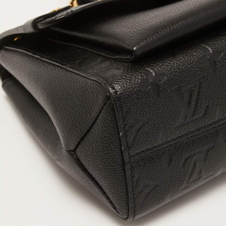 Pre Owned Louis Vuitton Noir Monogram Empreinte Leather Vavin PM Bag