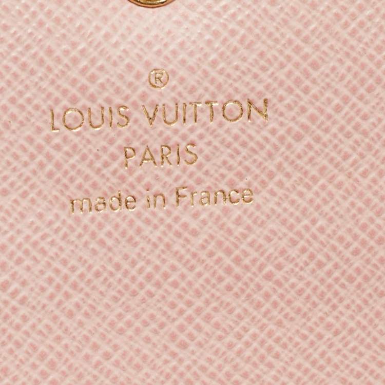 Pre Owned Louis Vuitton Rose Ballerine Monogram Canvas Emilie Wallet