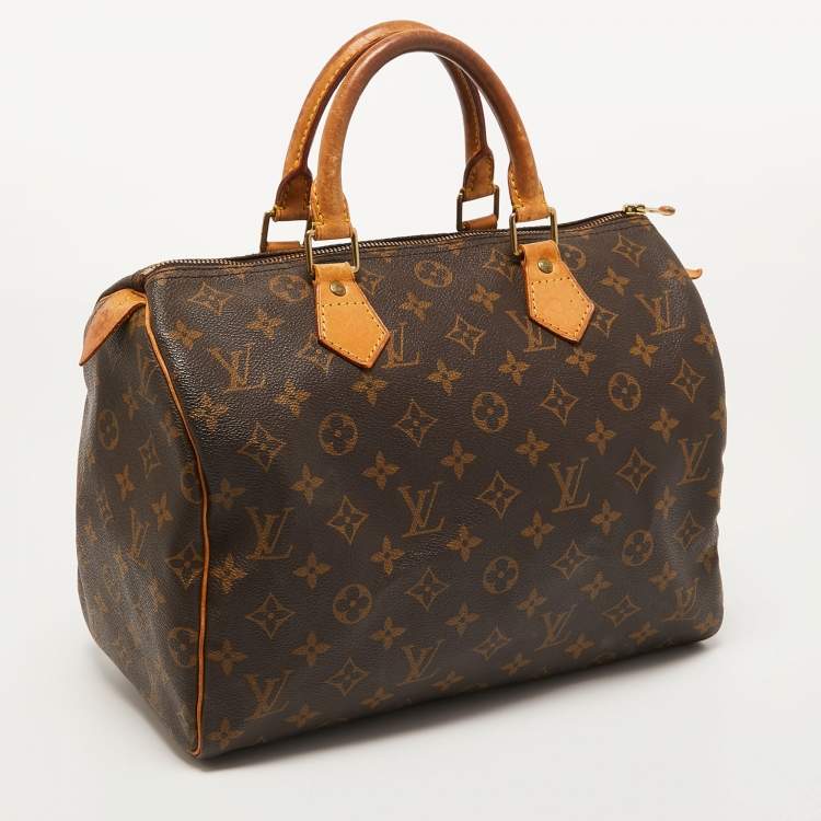 Pre Owned Louis Vuitton Monogram Canvas Speedy 30 Bag